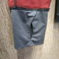 Technical Shirt, 1/2 Zip Up *gc, peeling logo, mnr hair, seam puckers, rubs & stain
