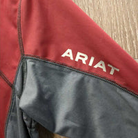 Technical Shirt, 1/2 Zip Up *gc, peeling logo, mnr hair, seam puckers, rubs & stain
