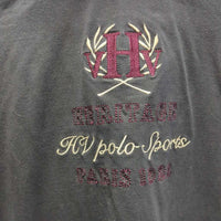 LS Hvy Polo Shirt, 1/3 Button Up *gc, clean, faded, collar rubs, pulled pit seams, older

