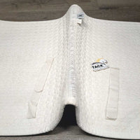 Thick Quilt Dressage Saddle Pad *gc, clean, stains, rubs, pills, dingy, older, puckers
