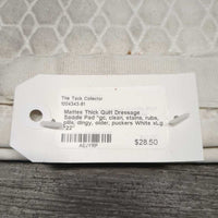 Thick Quilt Dressage Saddle Pad *gc, clean, stains, rubs, pills, dingy, older, puckers
