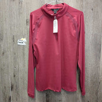 LS Sun Shirt, 1/4 Zip Up, Mesh, tag *new
