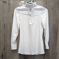 LS Sun Show Shirt, 1/3 Snap Up, Snap Collar, Mesh Sleeves *vgc/xc, mnr collar crinkles, stains & seam puckers
