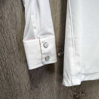 LS Sun Show Shirt, 1/3 Snap Up, Snap Collar, Mesh Sleeves *vgc/xc, mnr collar crinkles, stains & seam puckers
