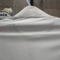 LS Sun Show Shirt, 1/3 Snap Up, Snap Collar, Mesh Sleeves *vgc/xc, mnr collar crinkles, stains & seam puckers
