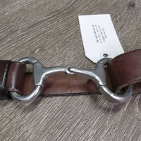 Soft Leather Belt, Eggbutt Bit, Keeper/Sliding Lock *xc, clean, mnr edge scrapes
