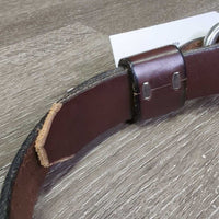 Soft Leather Belt, Eggbutt Bit, Keeper/Sliding Lock *xc, clean, mnr edge scrapes
