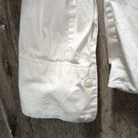LS Show Shirt, Button Collar *gc, clean, puckered, older, broken button, crinkles, curled edges
