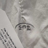 LS Show Shirt, Button Collar *gc, clean, puckered, older, broken button, crinkles, curled edges
