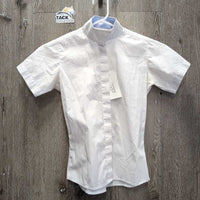 JUNIORS SS Show Shirt, Snap Collar *vgc, clean, seam puckers
