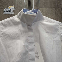 JUNIORS SS Show Shirt, Snap Collar *vgc, clean, seam puckers
