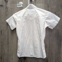 JUNIORS SS Show Shirt, Snap Collar *vgc, clean, seam puckers
