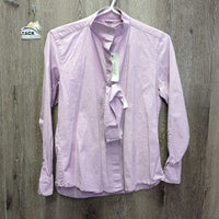 LS Show Shirt, x2 Velcro Collars *vgc, clean, older, seam puckers, faded?

