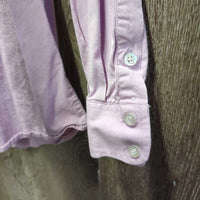 LS Show Shirt, x2 Velcro Collars *vgc, clean, older, seam puckers, faded?
