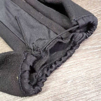 Hvy Fleece & Lycra 3 Part Tail Bag, String *gc, clean, clumpy, linty, hairy, residue/gunk
