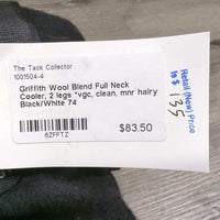 Wool Blend Full Neck Cooler, 2 legs *vgc, clean, mnr hairy
