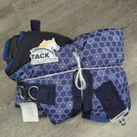 Lt Winter Blanket, 2 legs *gc, clean, older, mnr wpf, broken snap, repairs, lining tears, mnr threads, faded
