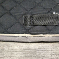 Quilt Jumper Saddle Pad, piping "Kelowna 2014" *gc, clean, hairy, faded, holey, rubs, pills, older
