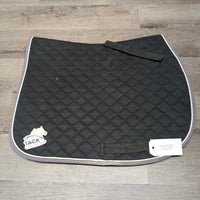 Quilt Jumper Saddle Pad, piping "Kelowna 2014" *gc, clean, hairy, faded, holey, rubs, pills, older
