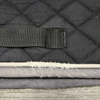 Quilt Jumper Saddle Pad, piping "Kelowna 2014" *gc, clean, hairy, faded, holey, rubs, pills, older
