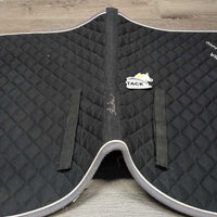 Quilt Jumper Saddle Pad, piping "Kelowna 2014" *gc, clean, hairy, faded, holey, rubs, pills, older
