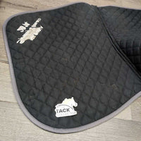Quilt Jumper Saddle Pad, piping "Kelowna 2014" *gc, clean, hairy, faded, holey, rubs, pills, older
