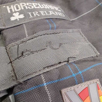 Med 250g Winter Blanket, detach neck, tail strap *gc, clean, repairs, torn reflectors, mnr wpf, edge rubs & pills, unstitched darts
