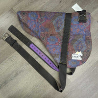 Bareback Pad, attached girth *gc/fair, clumpy, residue, hair
