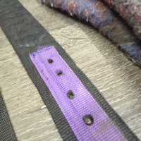 Bareback Pad, attached girth *gc/fair, clumpy, residue, hair
