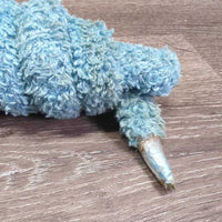 Fuzzy Nylon Lead Rope, snap, tinsel *gc, 0 clamp, knotted, stained, clumpy/pilly, tape
