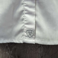 LS Show Shirt, Snap Collar *gc, older, threads, seam puckers
