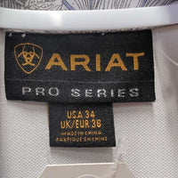 LS Show Shirt, Snap Collar *gc, older, threads, seam puckers
