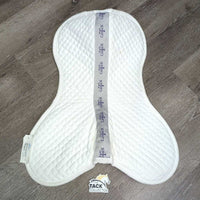 Shimmable Quilt & Non-Slip Half Pad, Thick *like new, mnr snags, rubs * stains
