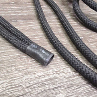 Thin Soft Nylon Rope Halter Side Pull, 4 rings *vgc, mnr rust, threads, residue
