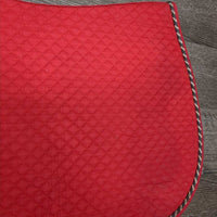 Quilt Jumper Saddle Pad, piping *vgc/gc, mnr dirt, stains, rubs, pills & hair
