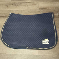 Quilt Jumper Saddle Pad, piping *gc, clean, mnr residue, faded, hairy, rubs, pills
