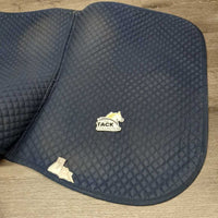 Quilt Jumper Saddle Pad, piping *gc, clean, mnr residue, faded, hairy, rubs, pills
