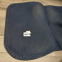 Quilt Jumper Saddle Pad, piping *gc, clean, mnr residue, faded, hairy, rubs, pills
