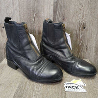 Paddock Boots, Zips *gc, clean, NO insoles, peeled tongue & label, mnr rundown heels
