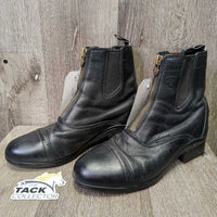 Paddock Boots, Zips *gc, clean, NO insoles, peeled tongue & label, mnr rundown heels
