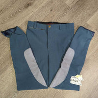 JUNIORS Ribbed Breeches *gc, rubs, pills, snags, hairy velcro, faded edges
