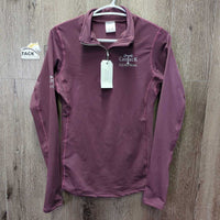 LS Lined Base Shirt, 1/2 zip *new, 0 tags
