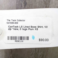 LS Lined Base Shirt, 1/2 zip *new, 0 tags
