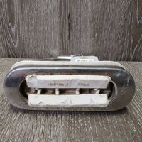 1 ONLY Fine Hvy Stirrup Iron, sandpaper grip *gc/fair, clean, older, residue, scrapes, rusty
