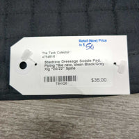Dressage Saddle Pad, Piping *like new, clean
