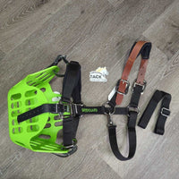 Grazing Muzzle, Nylon Halter, Info, Extra Strap, Tags *New

