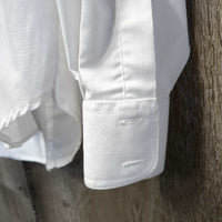 LS Show Shirt *vgc, No Collar, residue, mnr pills, stains, older, seam puckers
