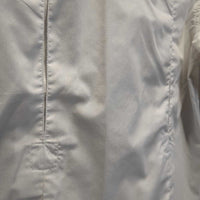 LS Show Shirt *vgc, No Collar, residue, mnr pills, stains, older, seam puckers
