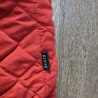Quilt Vest, zip *gc, older, puckers, rubs, pills
