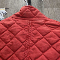 Quilt Vest, zip *gc, older, puckers, rubs, pills

